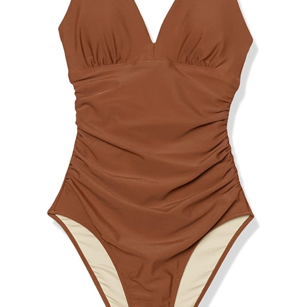 Women's Plunge Tummy Control Shaping Swimsuit - Picture 7 of 7